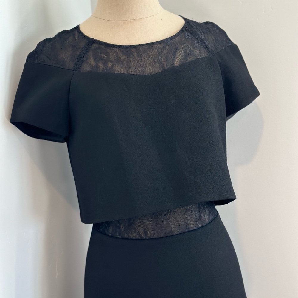 MAJE black lace dress - Picture 4 of 12